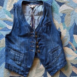 CAbi Jeans Denim Vest size medium